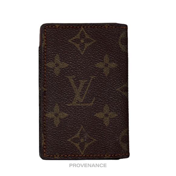 🔴 Louis Vuitton Pocket Organizer Card Wallet  - Monogram Small "f" - Picture 3 of 7